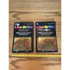 Vintage 1990 Milton Bradley Lite-Brite 240 Refill Pegs Lot of 2 Packs 4781 New