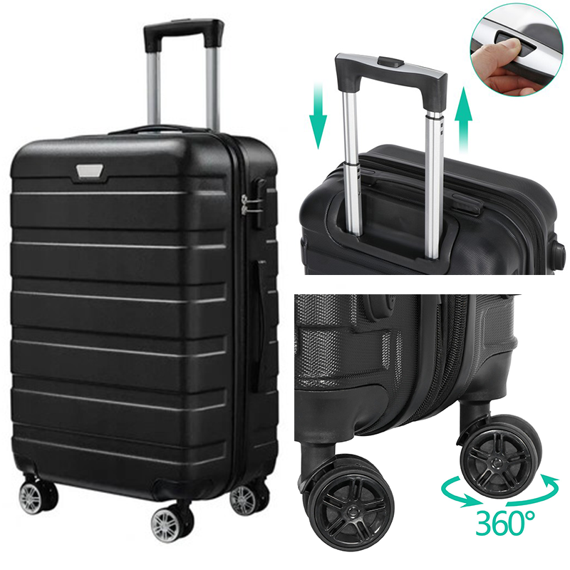 Carry On Luggage 20'' Suitcase Travel Rolling Luggage Hardside w/Spinner Wheels-image