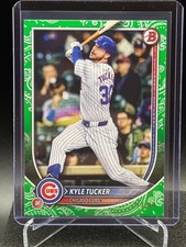 Kyle Tucker 2025 Bowman Green Pattern Border #11/99 - Chicago Cubs