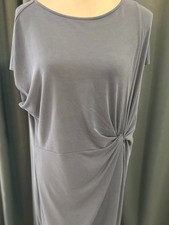 Nordstrom Rack Side Knot Midi Dress XXL Blue Infinity Modal Stretch NWT