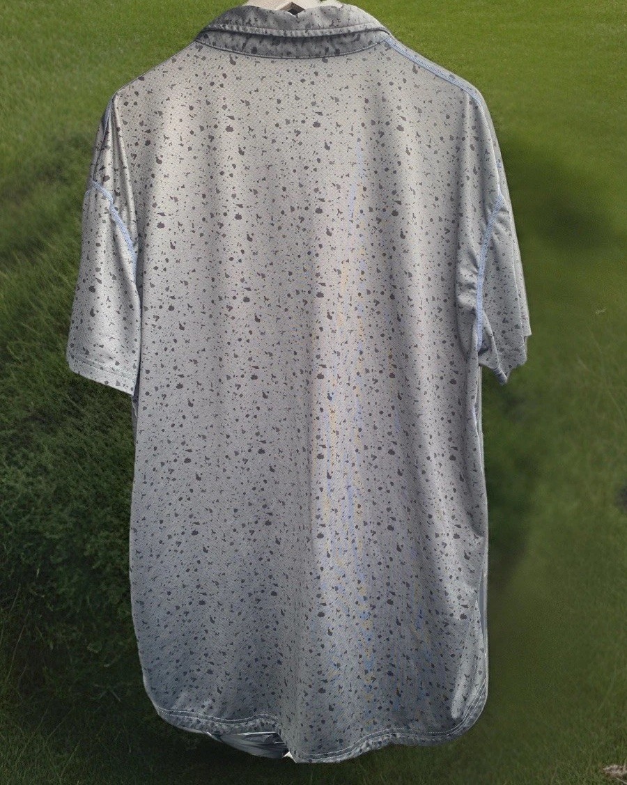 BYLT Basics Polo Shirt Mens Extra Large Beige Speckled Athletic Golf