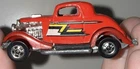 Hot Wheels Blackwall 1986 ZZ Top 3 Window ‘34 Ford Coupe Red Rock N Roll Car
