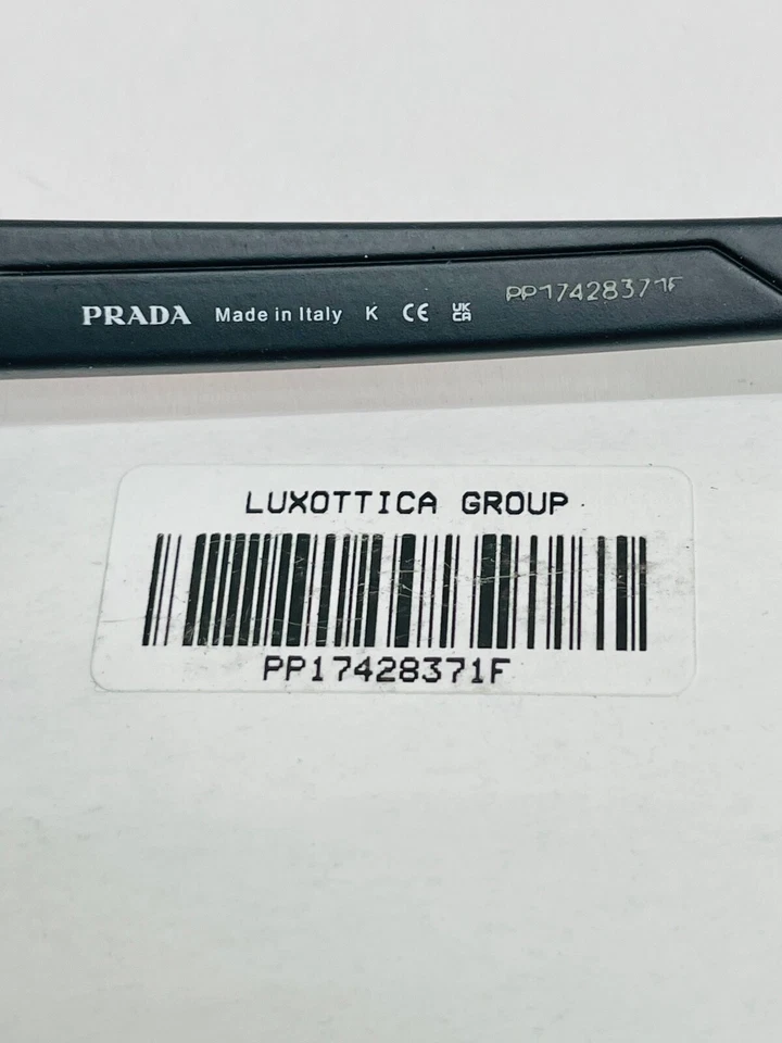 Gafas de sol deportivas PRADA 04W Linea Rossa IMPAVID negras envolventes piloto unisex PS04WS Foto 3 de 4