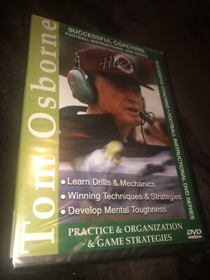 Successful Football Coaching: Tom Osborne - Organization Game Strategy DVD New