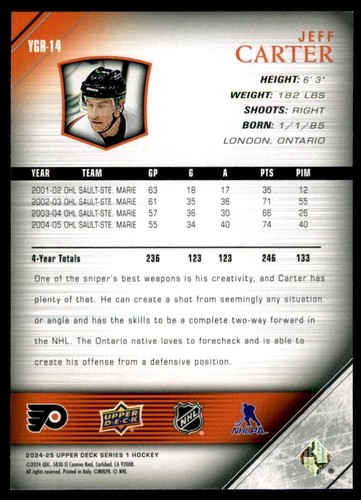 2024-25 UPPER DECK SERIES 1 HOCKEY YOUNG GUNS YG RENEWED -PICK FROM LIST- U-PICK - Picture 39 of 130