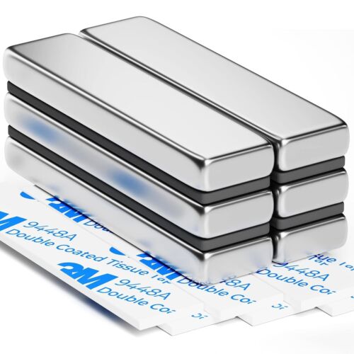 Strong Magnet Strips Heavy Duty - Rare Earth Magnets with Adhesive - Pack of 6 - Bild 6 von 15