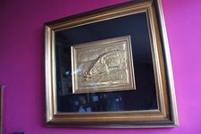 L68-BRUNO CASSINARI-CAVALLO-BASSORILIEVO ARGENTO ORO REGALO ARTE QUADRO CORNICE
