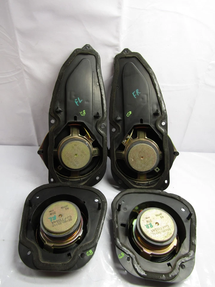 1996-2002 Toyota 4Runner conjunto de alto-falantes de 4 portas esquerdo e direito dianteiro e traseiro fabricante de equipamento original - Imagem 4 de 4