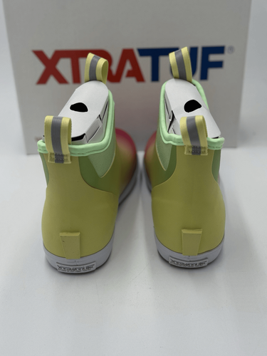 XTRATUF Women's Ankle Deck Boot Yellow Aurora New In Box Size 10 - Picture 6 of 8