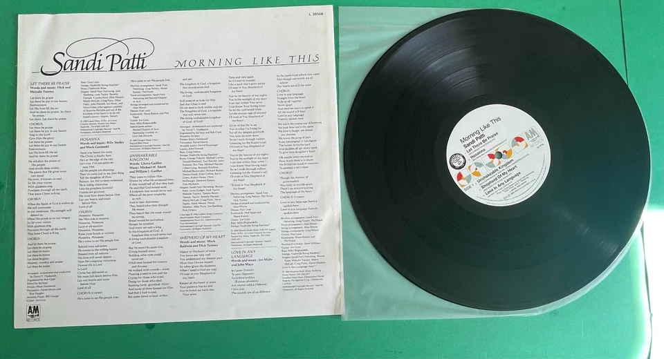 Sandi Patti – Morning Like This LP AUSTRALIAN PRESSING PROMO COPY - Image 4 of 4