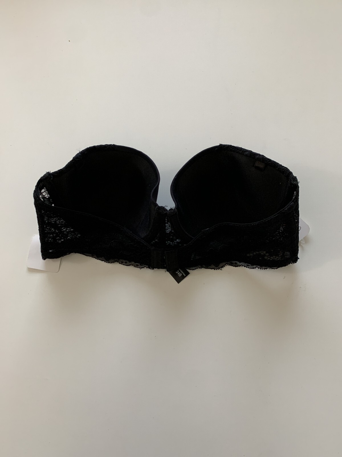 Rene Rofe Women's Sz 34B Lace Details Padded Strapless Underwire Bra NO
