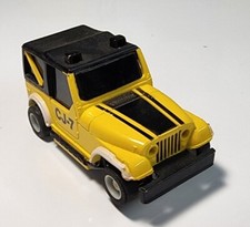 Vintage TYCO Yellow Jeep CJ-7 HO Slot Car Curvehugger HP2