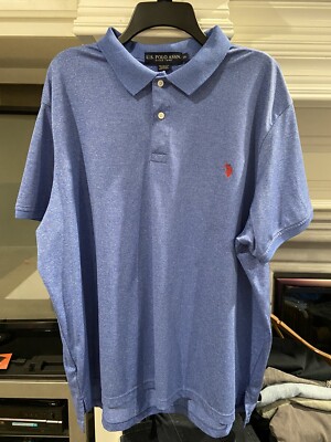 US Polo Assn Since 1890 Collared Polo Shirt Blue Mens SZ XXL