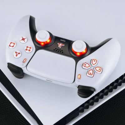 LED RGB Light Up Letter DIY Kit for PS5 Compatible with PlayStation 5 Controller