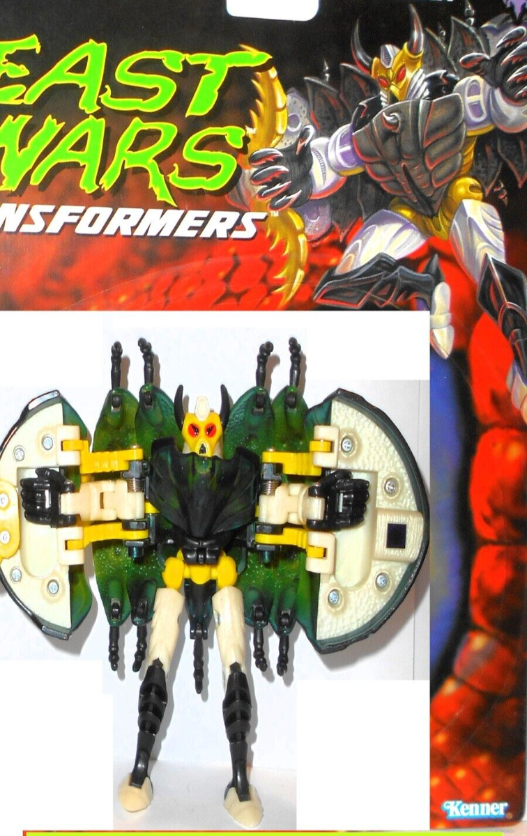 Transformers Beast Wars 1996 RETRAX complete FULL CARD Pill bug
