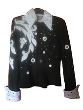 Verkaufe diese getragene Showbluse Hersteller 1849 Authenic Ranchwear Gr&ouml;sse S
