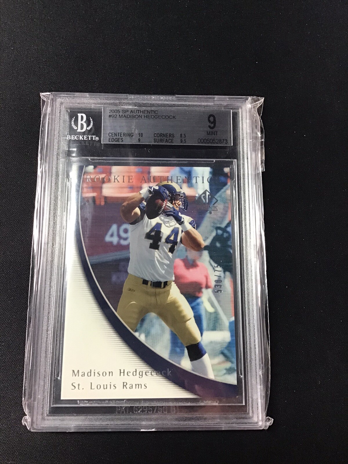 Madison Hedgecock SP Authentic #92 Base