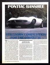 1965 Pontiac Banshee Convertible Experimental Design Photos 1989 Review Article 1965 Pontiac Banshee Convertible Experimental Design Photos 1989 Review Article