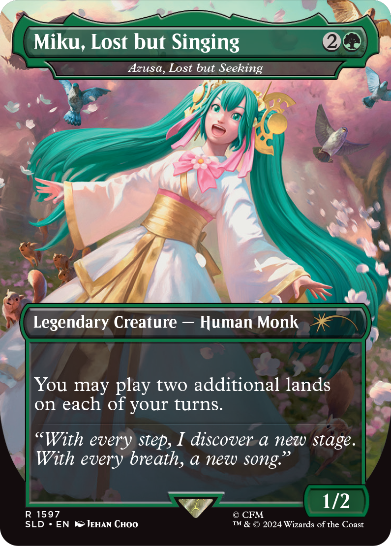 Magic the Gathering Secret Lair x Hatsune Miku: Sakura Superstar