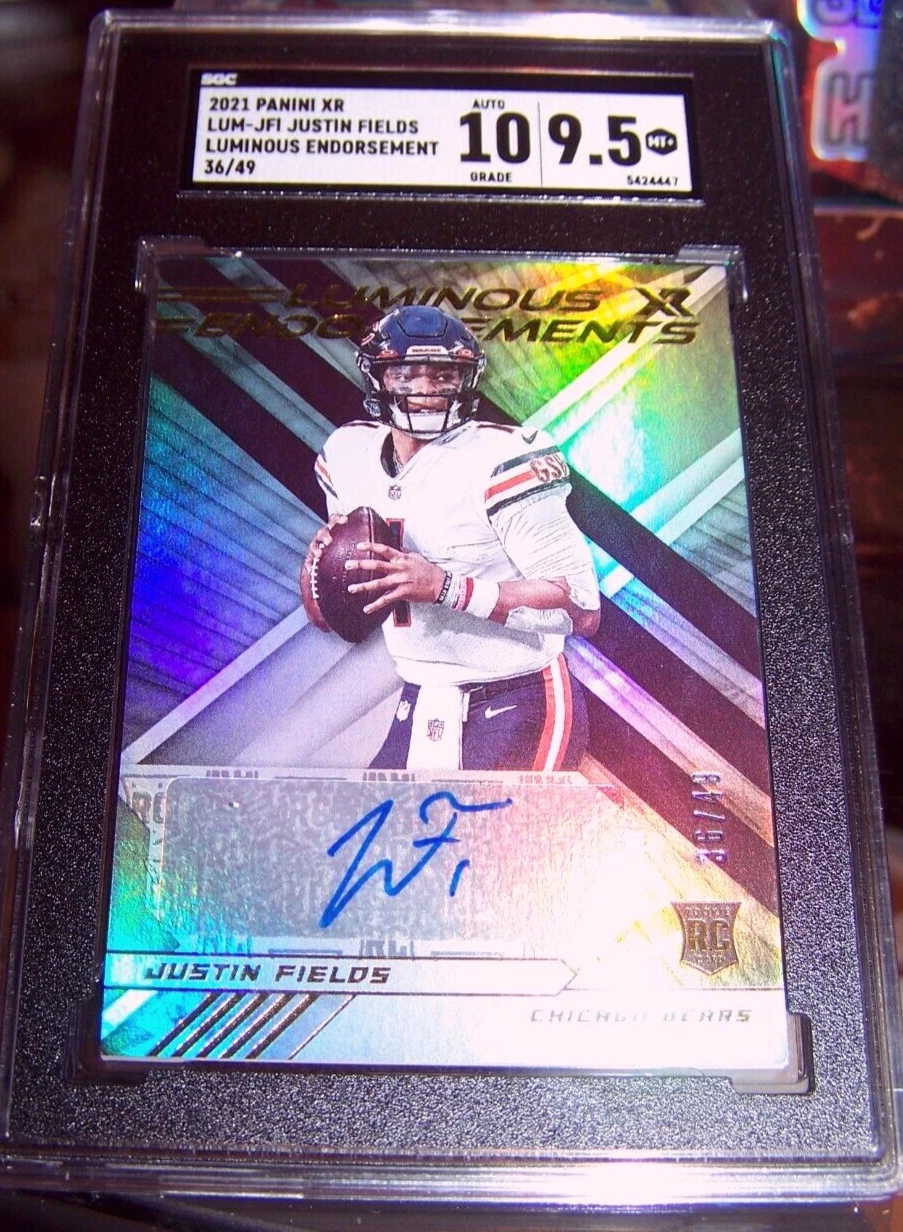 Justin Fields Panini XR Luminous Endorsements Autographs #JFI Base