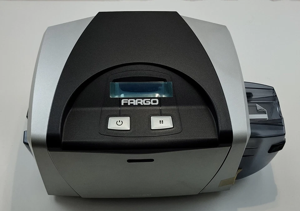 HID GLOBAL FARGO 044100 DTC400 stampante per carte d'identità su un lato - Immagine 2 di 4