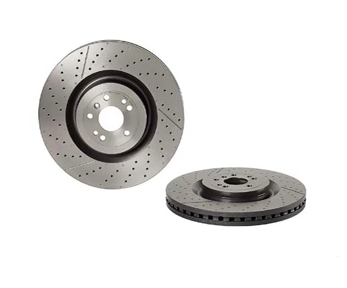 Front & Rear Rotors With Brake Pad Sets & Sensors For 12-19 Mercedes-Benz BREMBO - Image 2 of 4
