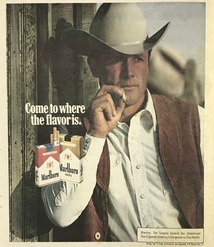 1977 MARLBORO Cigarettes Cowboy Hat 
