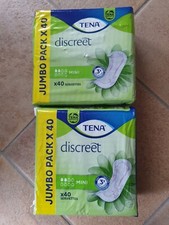 TENA  Discreet mini - Etui - 2 Paquets de  40 serviettes 