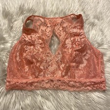 Soma Large Bralette Pink Embraceable Lace Back Wireless