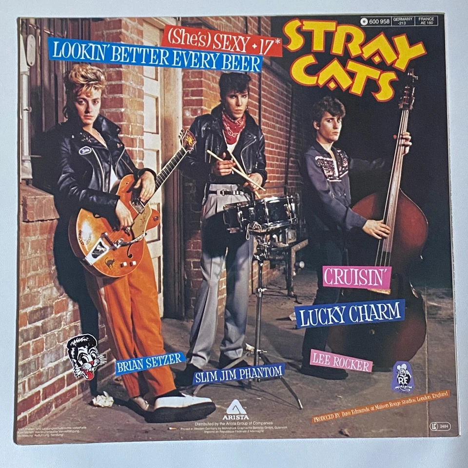 STRAY CATS - SEXY + 17 ORIG 1983 4 TRACK MAXI SINGLE GERMAN PRESSING EXCELLENT - Image 2 of 4