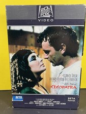 Cleopatra Betamax Tape Movie Classic Drama Elizabeth Taylor Richard Burton