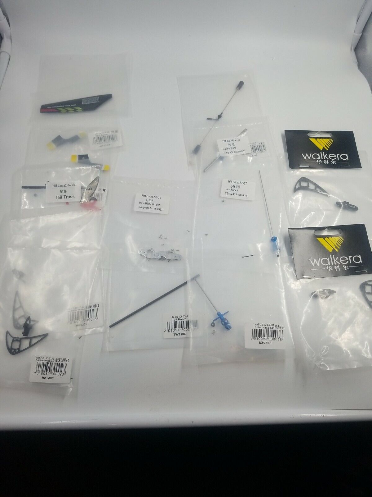 WALKERA LAMA Lot of New Parts Helicopter 14 unopened packs Truss Shafts etc HG47