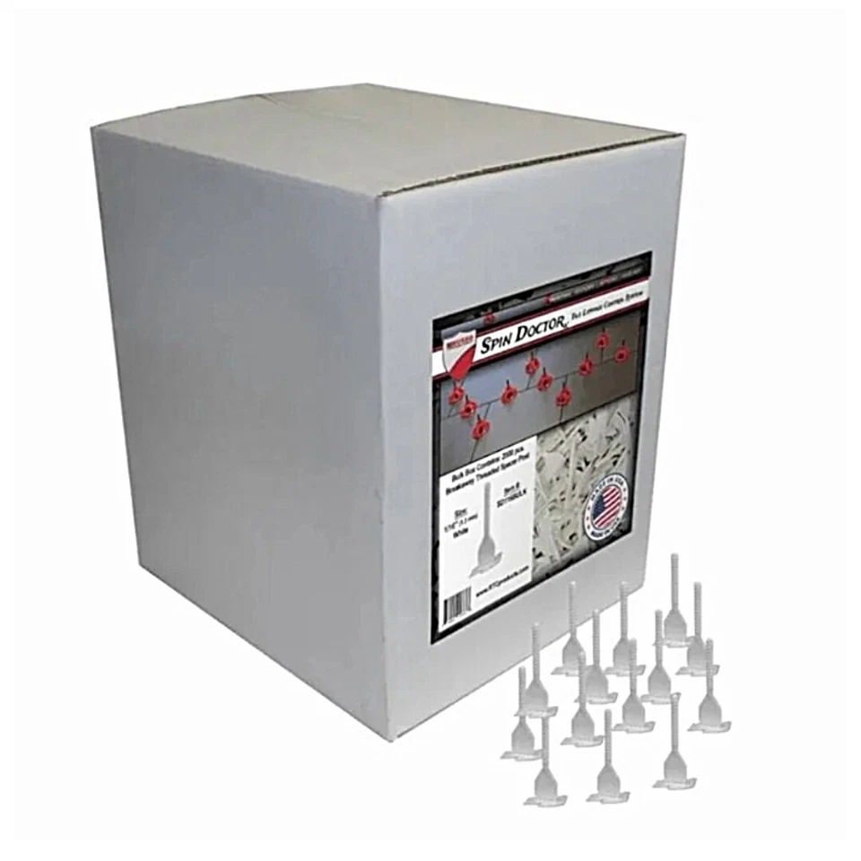 Postes espaçadores de nivelamento de azulejo RTC Spin Doctor 1/16 polegadas - Pacote com 2000 peças - Imagem 4 de 4