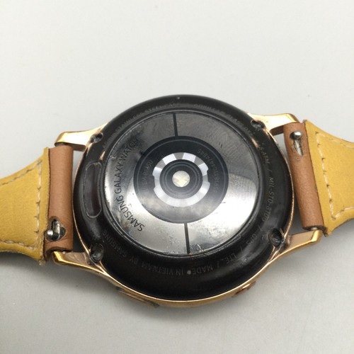 Samsung Galaxy Watch Active 2 40mm Stainless Steel Black Gold Tone Untested - Photo 12 sur 15