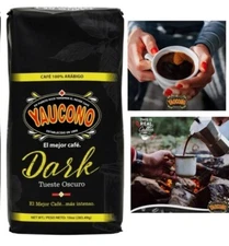 Yaucono Dark Roast Ground Coffee, 100% Arabica (1 Pack of 10oz.)