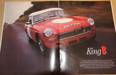 Original CSC 1989 magazine article: MG MGB rally car JYH770D driven