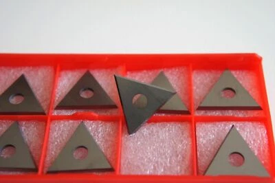 WADKIN BURSGREEN Box of 10 off -22mm x 19mm x 2mm TUNGSTEN CARBIDE TRIANGULAR SPUR TIPS Whitehill