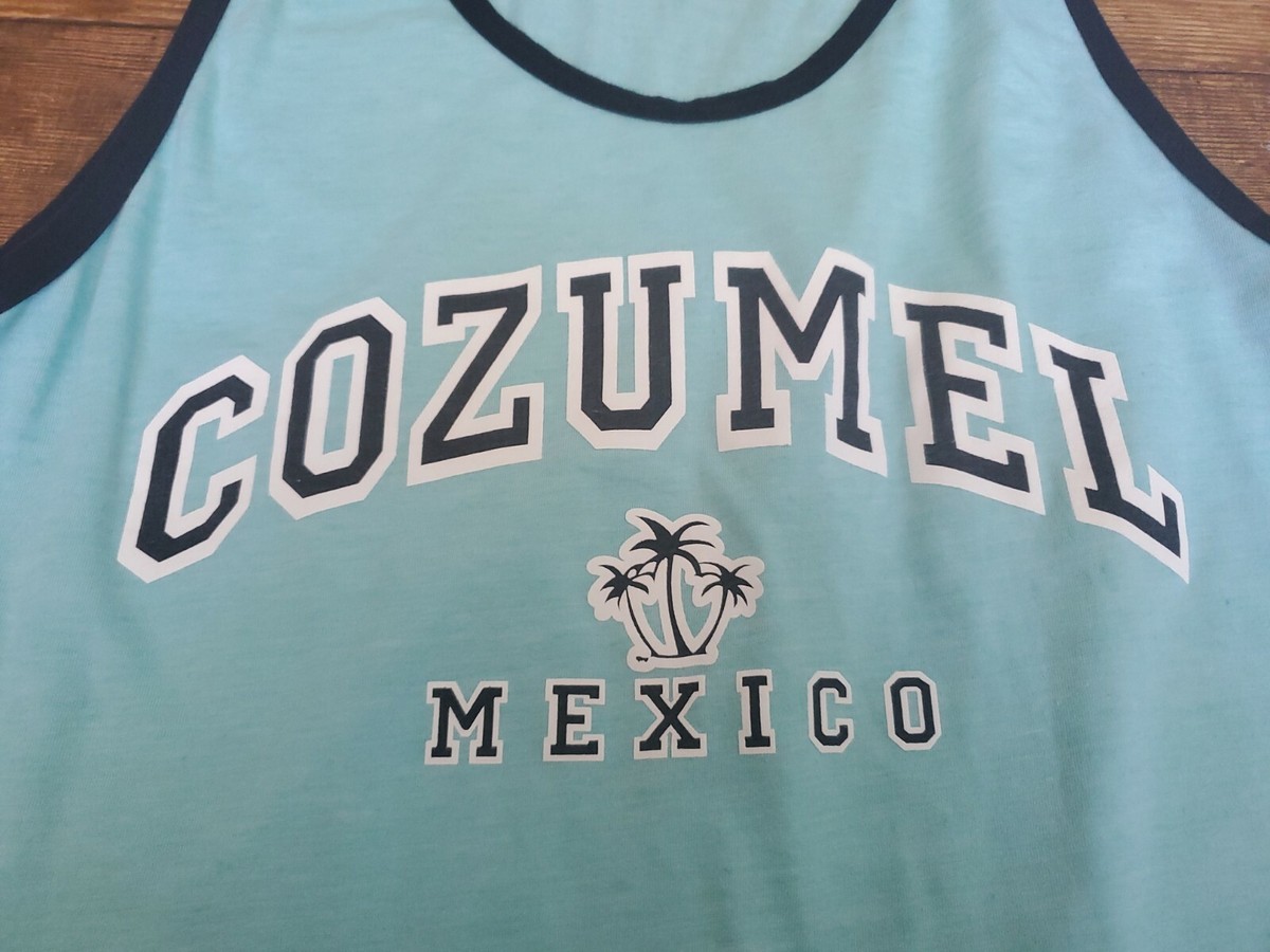 Ultramar Blue Cozumel Mexico Tank Top View 4