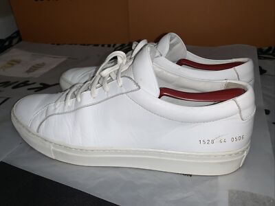 Common Projects Original Achilles White Leather Sneakers EU 44 - US 11