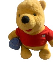 Mattel Vintage Disney Winnie The Pooh Bear w/ Honey Pot 1994 Plush Faded Tag 12  