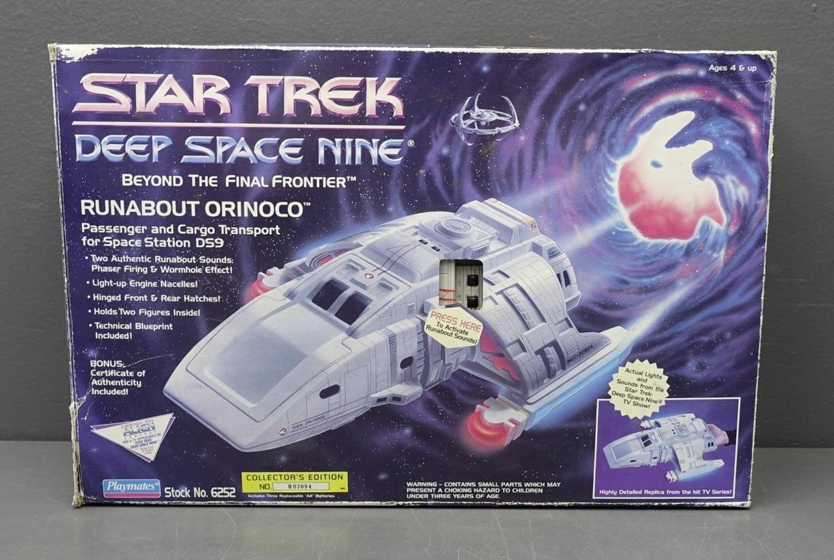 Star Trek Deep Space Nine Runabout Orinoco Vtg Toy Playmates 6252 