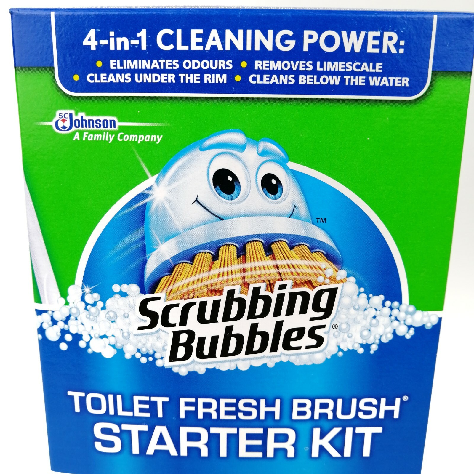 2x Scrubbing Bubbles Toilet Fresh Brush Starter Kit 4 in 1 Cleaning
