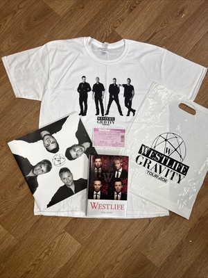 Westlife Gravity Tour 2011 Memorabilia Programme Bag T-shirt Ticket & Our Story