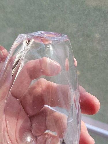 Vintage Kosta Boda Clear Bud Vase Etched Girl signed MCM 4 3/4" Tall - Picture 10 of 11