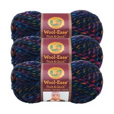  3 Pack Lion Brand Yarn 640-617B Wool-Ease Thick  Quick Bulky Yarn City Lights