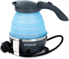 Popup 240V 900-1100W Collapsible Kettle, 800 Ml Capacity, Blue
