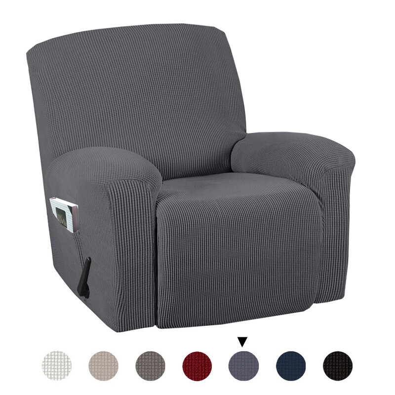 Stretch Recliner Chair Slipcover – One-Piece Quilted Furniture Protector