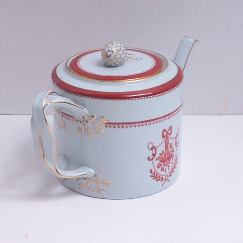 Teiera Copeland Spode Red Newburyport con coperchio - pietra fine A Y3360 ottima! - Foto 3 di 9