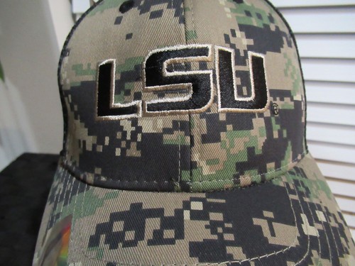 LSU Tigers Pixel Camo Snapback Adjustable hat new with tags Free Ship - Picture 2 of 6