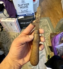 Early Antique Acme Ice Pick / Opener Wooden H...